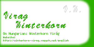 virag winterkorn business card